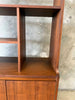 Mid Century Modern Free Standing Bookcase, Room Diver, Wall Unit