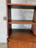 Mid Century Modern Free Standing Bookcase, Room Diver, Wall Unit