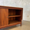 1950s Walnut Drop Leaf Sideboard/Bar Cabinet