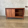 1950s Walnut Drop Leaf Sideboard/Bar Cabinet