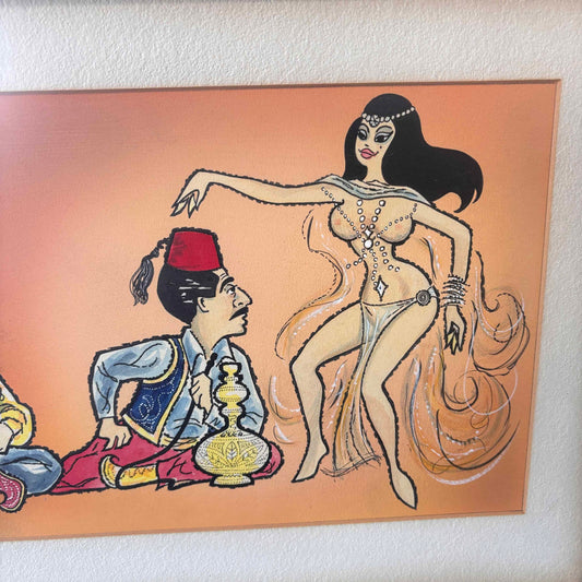 Mid Century Original Art - Framed