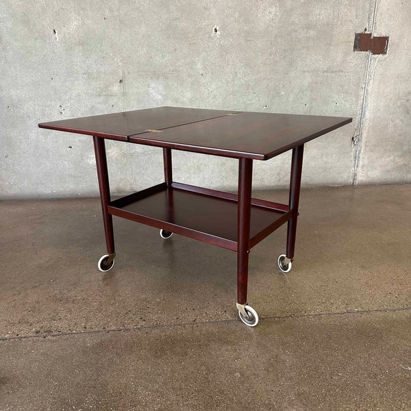 Rosewood Flip Top Bar Cart By Grete Jalk - Denmark 1960's