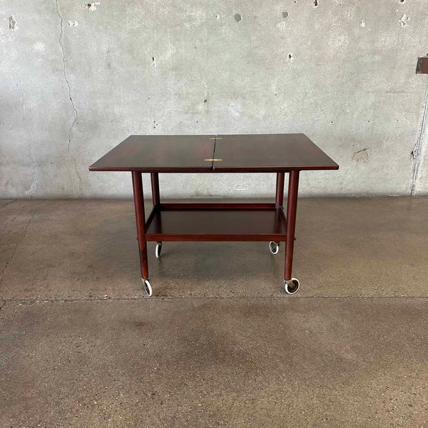 Rosewood Flip Top Bar Cart By Grete Jalk - Denmark 1960's