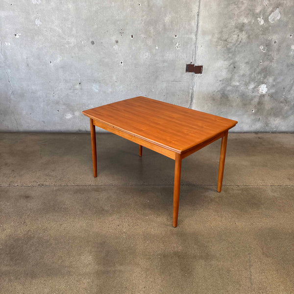 Danish Modern Extendable Teak Dining Table