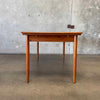 Danish Modern Extendable Teak Dining Table
