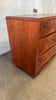 Art Deco Bow Front Three Drawer Dresser "As-Is" - HOLD