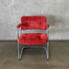 All Original 70's Steelcase Cantilever Chair In Burnt Orange