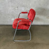 All Original 70's Steelcase Cantilever Chair In Burnt Orange