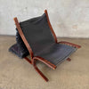 1960s Black Leather Westnofa Siesta Chair - Made in Norway