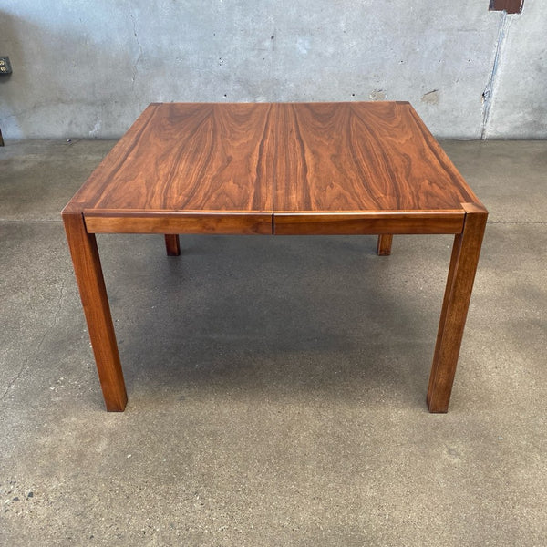 Mid Century Walnut Dining Table w/ Two (2) Leaves Extendable