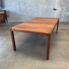 Mid Century Walnut Dining Table w/ Two (2) Leaves Extendable