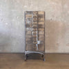 Vintage Industrial File Cabinet - Steel w/ Brass Pulls