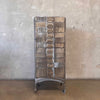 Vintage Industrial File Cabinet - Steel w/ Brass Pulls