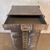 Vintage Industrial File Cabinet - Steel w/ Brass Pulls