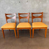 Set of Three Mid Century Modern Side Chairs By John Van Koert