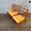 Set of Three Mid Century Modern Side Chairs By John Van Koert