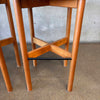 Pair of Mid Century Modern Scandinavian Bar Stools
