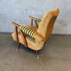 1950s Yellow All Original Rocking Chair (Needs Reupholstering)