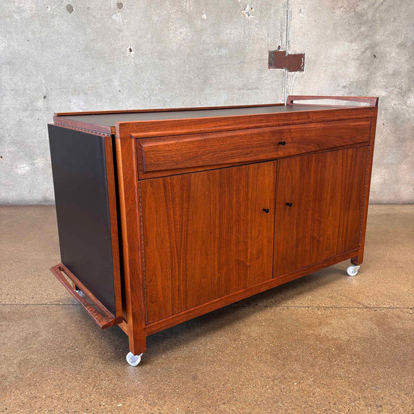 Vintage John Stuart Bar Cart in Walnut