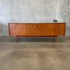 Danish Teak Credenza w/Tambour Doors by Henning Larsen