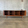 Danish Teak Credenza w/Tambour Doors by Henning Larsen