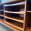 Danish Teak Credenza w/Tambour Doors by Henning Larsen
