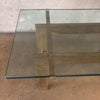 Custom Made Solid Brass/Console Sofa Table w/Glass Product Image