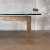 Custom Made Solid Brass/Console Sofa Table w/Glass Product Image