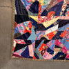 Vintage Handmade "Crazy" Quilt Made From Rayon Dresses Product Image