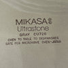Set of 16 Mikasa Ultra Stone Gray Dinner & Salad Plates