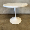 Mid Century Modern Tulip Base Marble Top Side Table Product Image
