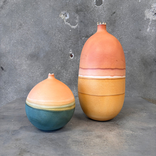 Pair of Elyse Graham Drip Vases