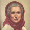 Vintage "OLD WOMAN OF CAPRI" Rare Art Print Distributed by M&B Inc., New York