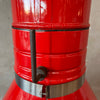 Vintage Mid Century Modern Red Porcelain Enamel Finish Preway Fireplace