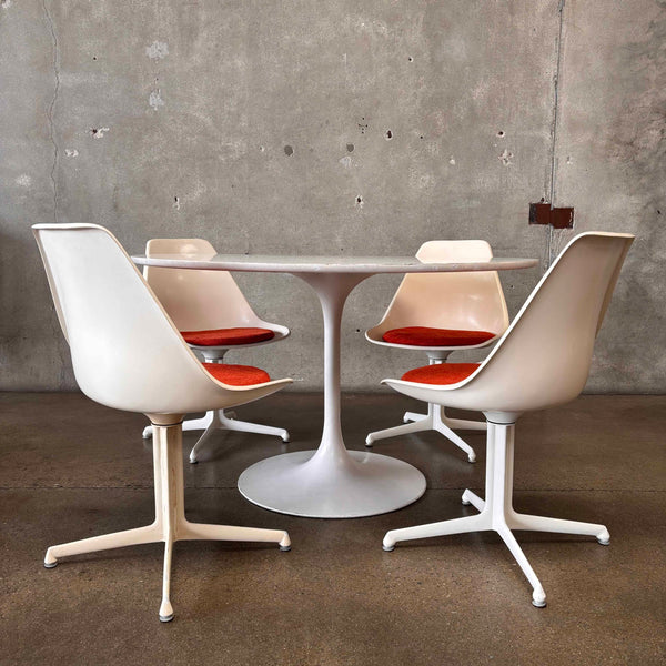 1960 Bueke Dining Table & Chairs Set - New Cushions