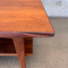 Mid Century Jens Risom Walnut Two-Tier Side Table/End Table