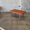 Danish Modern Teak Hidden Leaf Dining Table