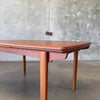 Danish Modern Teak Hidden Leaf Dining Table