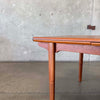 Danish Modern Teak Hidden Leaf Dining Table