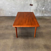 Danish Modern Teak Hidden Leaf Dining Table
