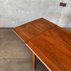 Danish Modern Teak Hidden Leaf Dining Table
