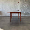 Danish Modern Teak Hidden Leaf Dining Table