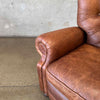 Restoration Hardware Churchill Tufted Leather Recliner