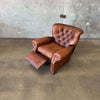 Restoration Hardware Churchill Tufted Leather Recliner