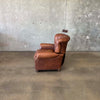 Restoration Hardware Churchill Tufted Leather Recliner