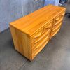 Vintage Solid Maple Mid Century Modern 10-Drawer Dresser
