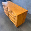 Vintage Solid Maple Mid Century Modern 10-Drawer Dresser