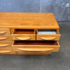 Vintage Solid Maple Mid Century Modern 10-Drawer Dresser