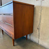 Mid Century Modern Three-Drawer Low Dresser w/ Original Mirror by Stanley