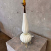 Barovier White Opaline Glass Footed Murano Lamp